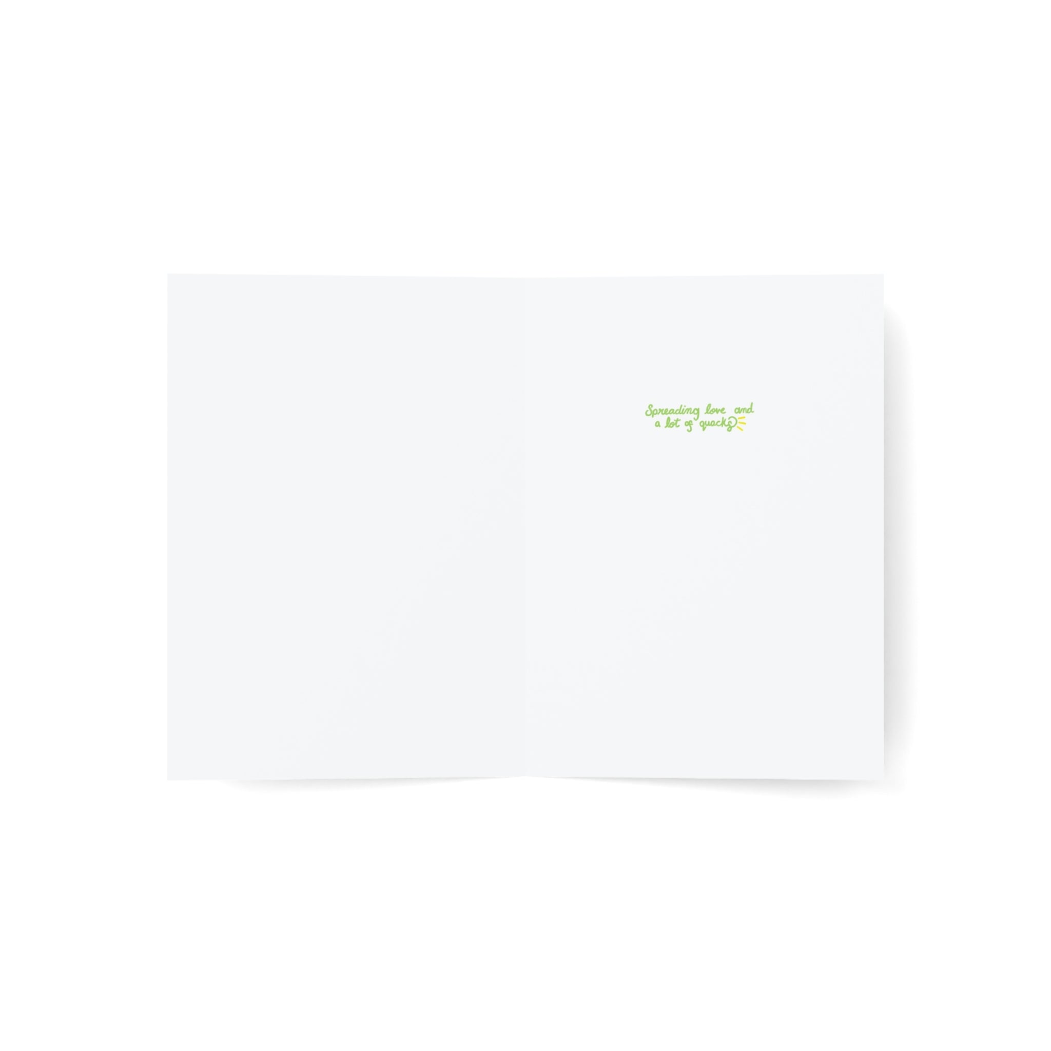 Spreading Love and Quacks Greeting Card
