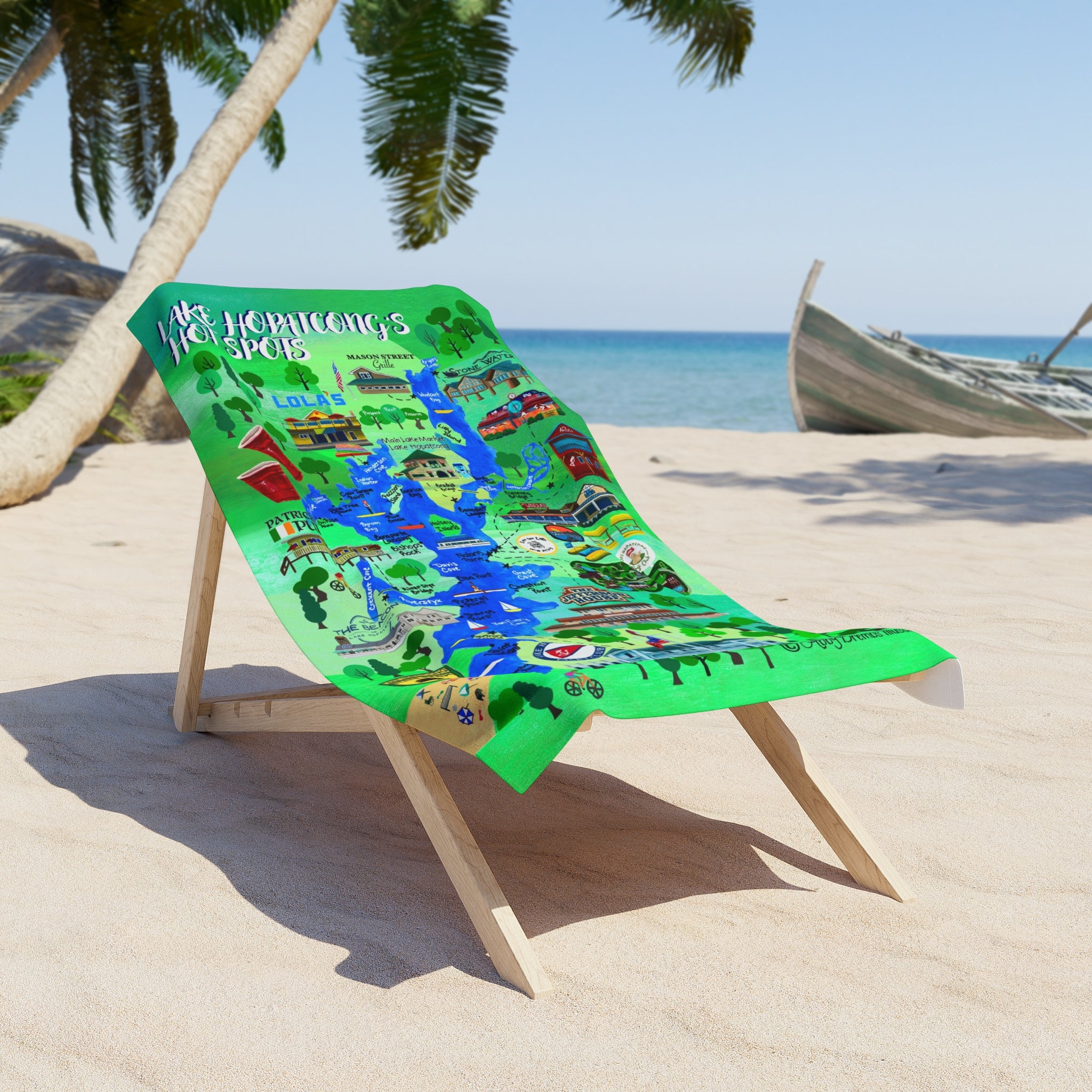 Lake Hopatcong’s Hot Spots Beach Towel