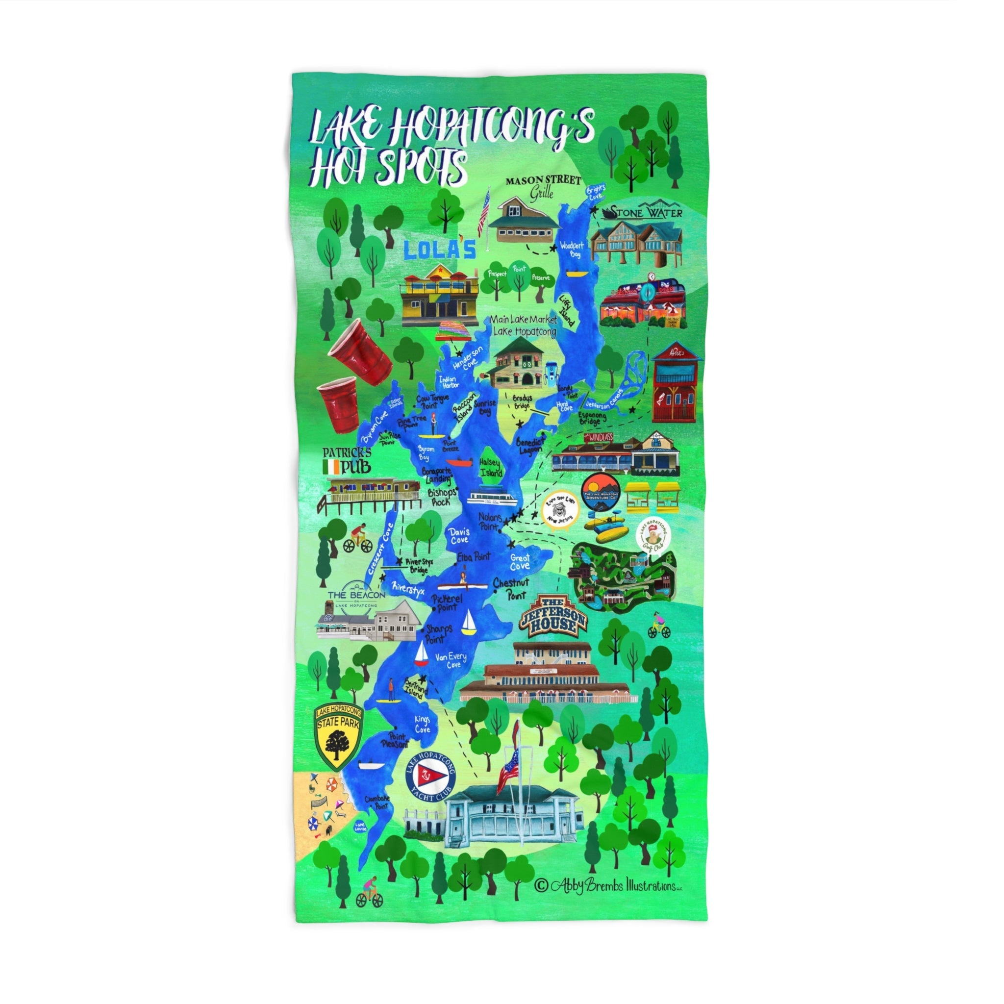 Lake Hopatcong’s Hot Spots Beach Towel