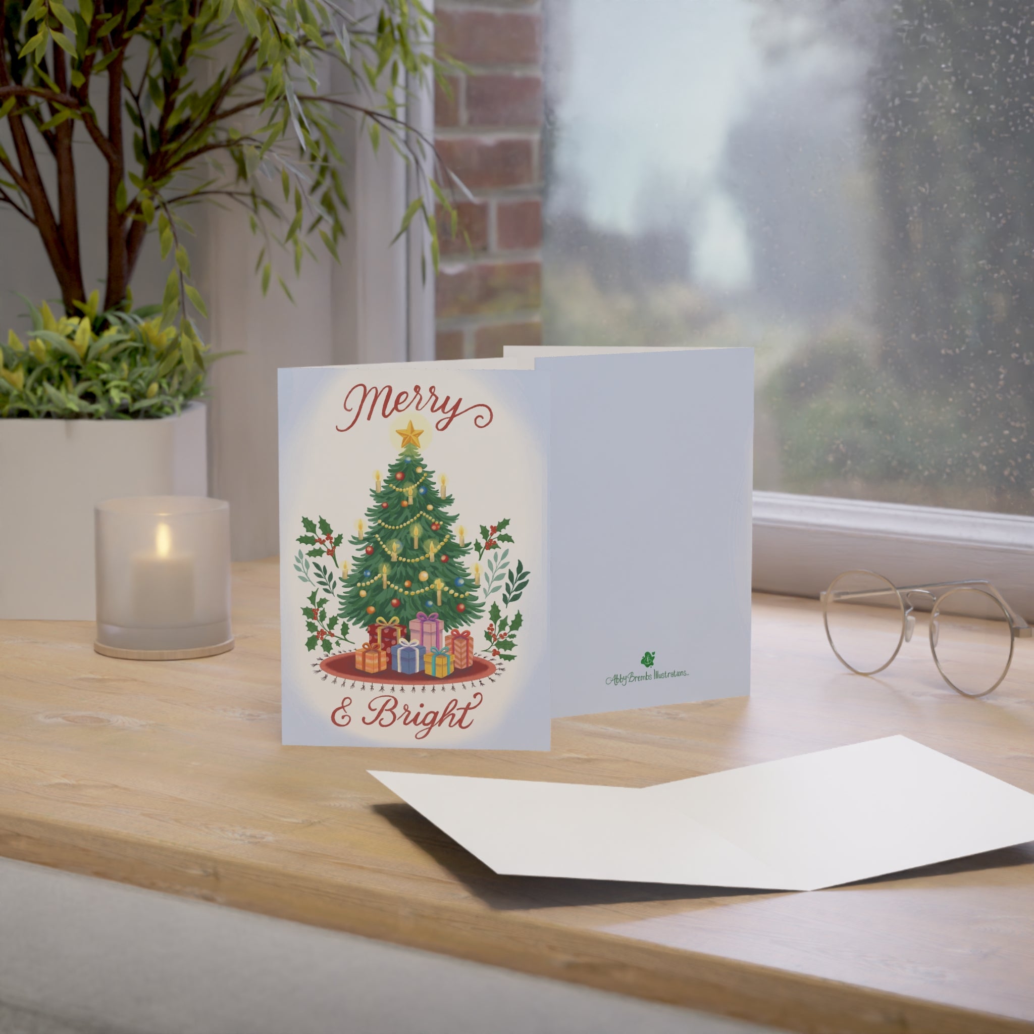 Merry & Bright Holiday Card