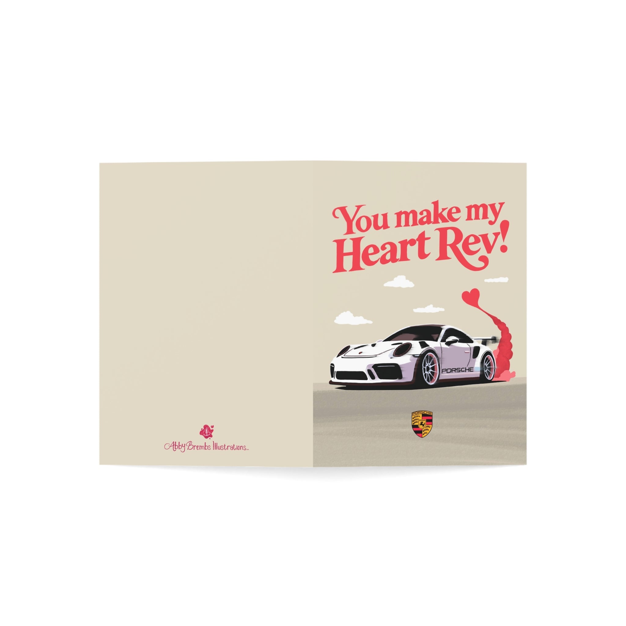 You Make My Heart Rev Greeting Card